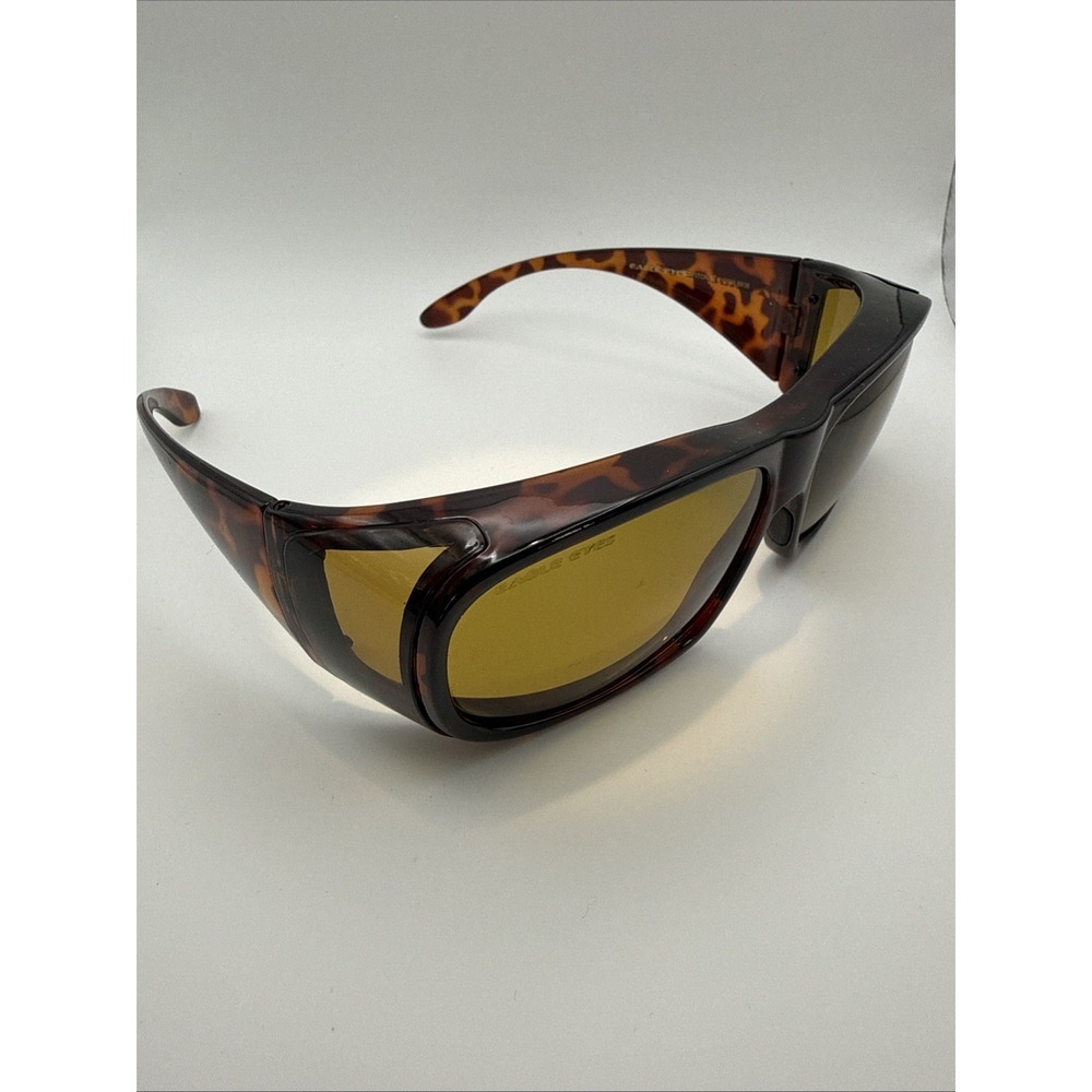 EAGLE EYES Stimulight FITONS FRAMES #10036 GOGGLE WRAP SUNGLASSES tortoise Frame